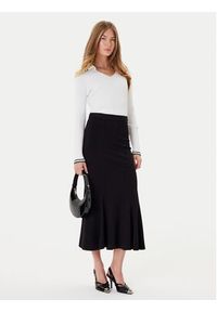 Pinko - PINKO Sweter Linosa 105418 A2PS Biały Regular Fit. Kolor: biały. Materiał: syntetyk #3