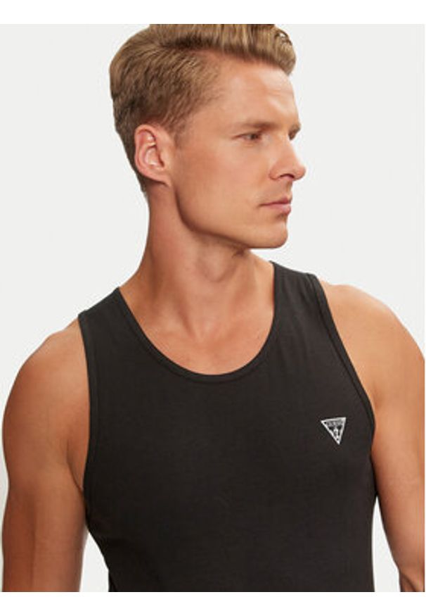 Guess Komplet tank topów U97G15 KCD31 Czarny Regular Fit. Kolor: czarny. Materiał: bawełna