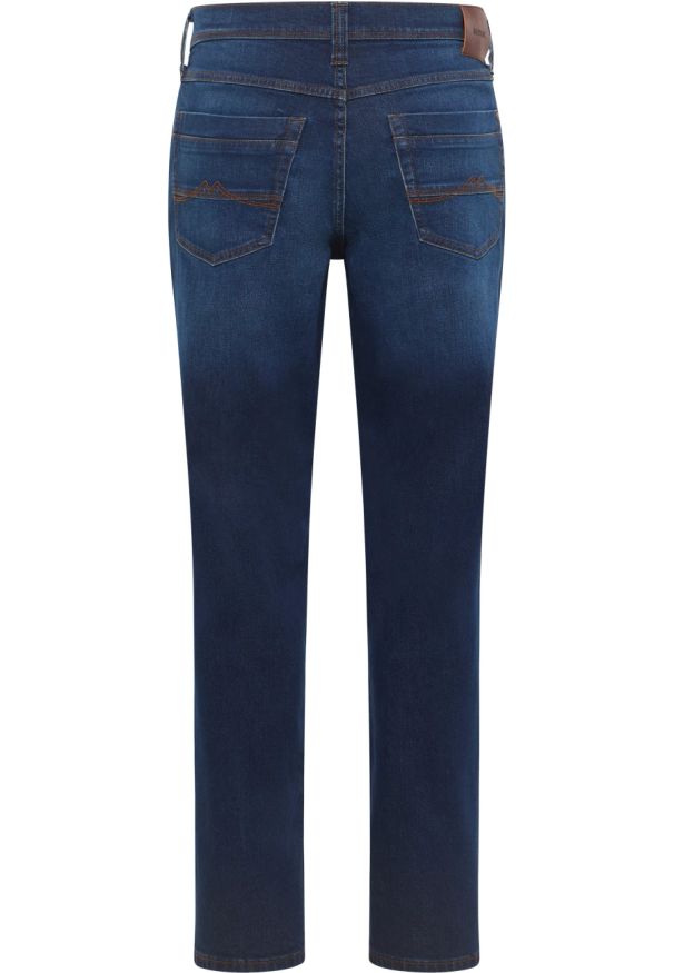 Męskie Spodnie Jeansowe Mustang Style Washington Straight Denim Blue 1015885 5000 802