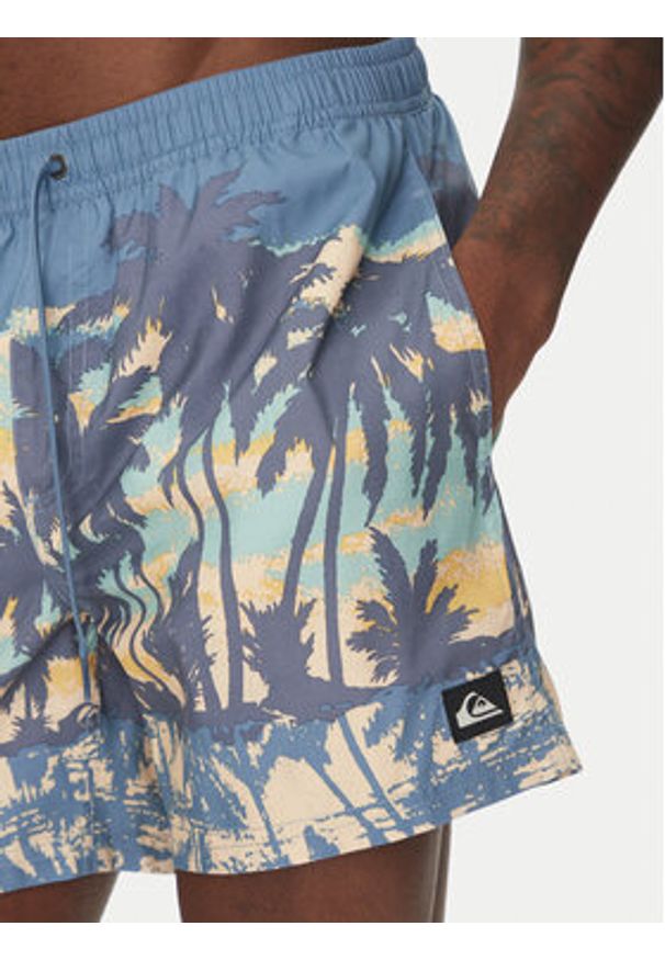 Quiksilver Szorty kąpielowe Everyday Straight Volley 15 EQYJV04121 Niebieski Regular Fit. Kolor: niebieski. Materiał: syntetyk