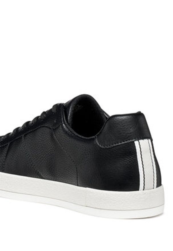 Geox Sneakersy U Serifos U65LSC 000BU C9999 Czarny. Kolor: czarny. Materiał: skóra