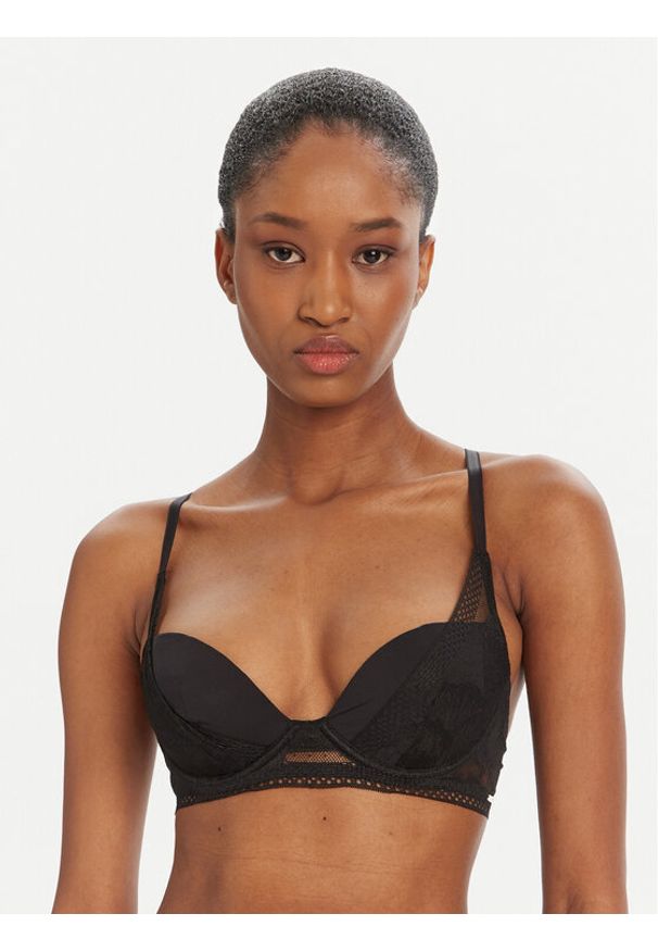 BOSS Biustonosz z fiszbiną 50545332 Czarny. Kolor: czarny. Materiał: syntetyk