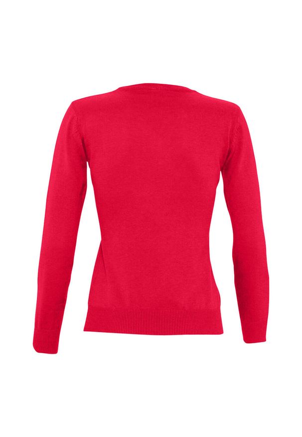 SOL'S - Bluza Damska Galaxy Z Dekoltem V. Kolor: czerwony
