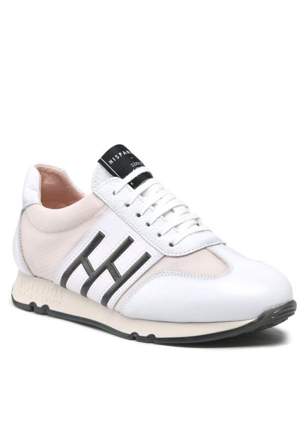 Sneakersy Hispanitas. Kolor: biały. Materiał: skóra