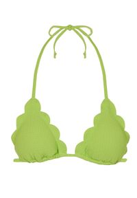 MARYSIA SWIM - Trójkątny top od bikini Broadway. Kolor: zielony. Materiał: nylon, tkanina #3