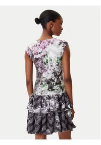 Desigual Sukienka codzienna Grey Lacroix 25WWVK07 Kolorowy Regular Fit. Okazja: na co dzień. Materiał: syntetyk. Wzór: kolorowy. Typ sukienki: proste. Styl: casual #3