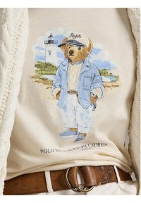 Polo Ralph Lauren T-Shirt 710969630001 Beżowy Custom Slim Fit. Typ kołnierza: polo. Kolor: beżowy. Materiał: bawełna #5