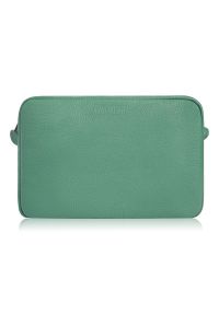 Pudełkowa listonoszka skórzana PAOLO PERUZZI IN-62-MN zielona. Kolor: zielony. Sezon: lato. Materiał: skórzane. Styl: casual, elegancki, klasyczny. Rodzaj torebki: na ramię #1