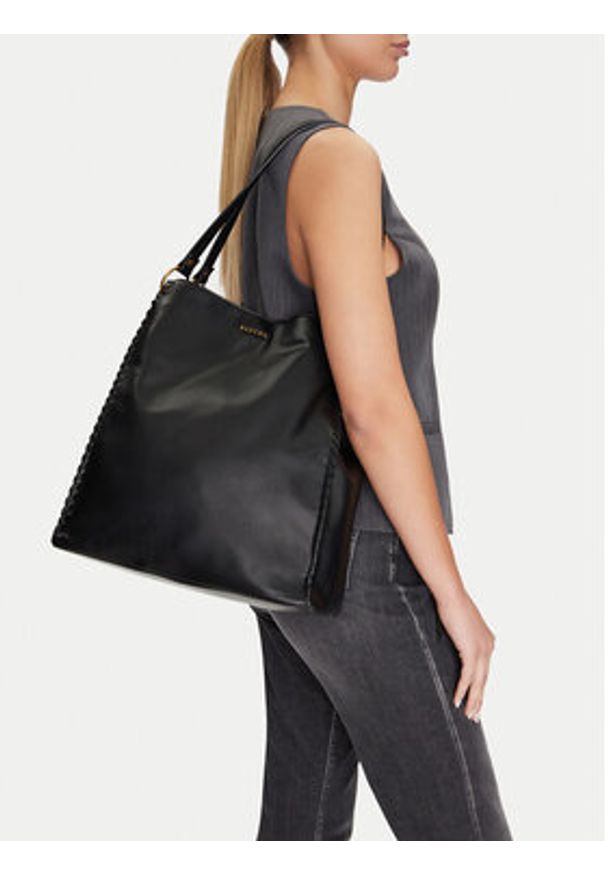 Badura Torebka Wen-13 Czarny. Kolor: czarny. Materiał: skórzane