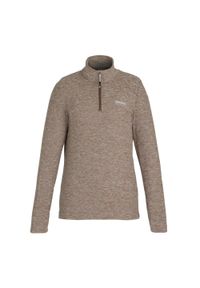 Regatta - Polarowy Top Damski Krótki Suwak Sweetheart. Kolor: brązowy. Materiał: polar. Długość: krótkie. Sezon: zima #1