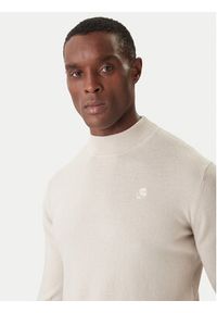 Karl Lagerfeld - KARL LAGERFELD Golf 655002 554399 Beżowy Slim Fit. Typ kołnierza: golf. Kolor: beżowy. Materiał: wełna #5