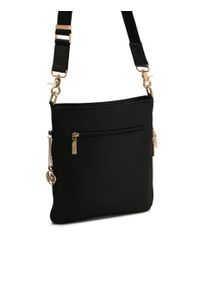 Kazar - Minimalistyczna miejska torebka z tkaniny. Kolor: czarny. Wzór: aplikacja. Materiał: skórzane. Styl: klasyczny #4