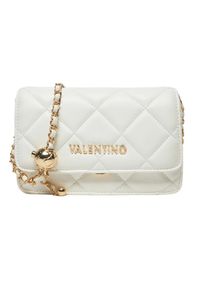 Valentino by Mario Valentino - VALENTINO Biała damska torebka Ocarina Flap Bag. Kolor: biały. Materiał: skórzane