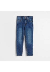 Reserved - Elastyczne jeansy slim - Granatowy. Kolor: niebieski #1