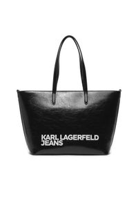 Karl Lagerfeld Jeans Torebka 241J3001 Czarny. Kolor: czarny. Materiał: skórzane