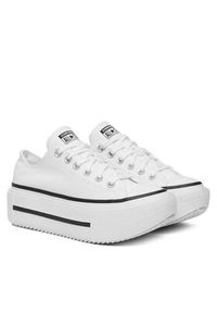 Converse Trampki Chuck Taylor All Star Lift Double Stack Platform A15491C Biały. Kolor: biały. Materiał: materiał. Obcas: na platformie #4