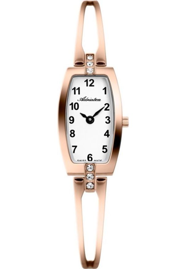 Zegarek Adriatica Zegarek damski Adriatica A3507.9123QZ różowe złoto. Kolor: złoty, wielokolorowy, różowy