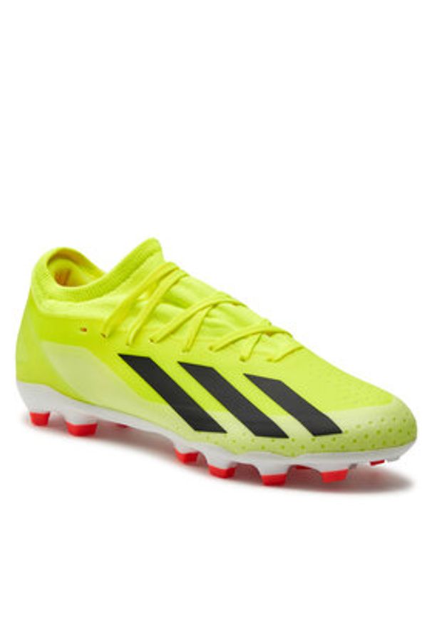 Adidas - adidas Buty do piłki nożnej X Crazyfast League Multi-Ground Boots IF0696 Żółty. Kolor: żółty. Materiał: materiał