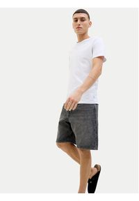 Jack & Jones - Jack&Jones Szorty jeansowe 12269533 Czarny Loose Fit. Kolor: czarny. Materiał: bawełna #5