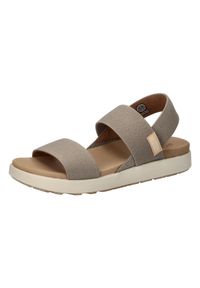 keen - Buty do chodzenia damskie Keen Elle Backstrap. Zapięcie: bez zapięcia. Kolor: szary, beżowy, wielokolorowy. Materiał: materiał, syntetyk, tkanina, guma. Sport: turystyka piesza #1