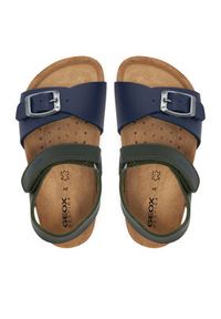 Geox Sandały B Sandal Chalki Boy B922QA 000BC C3024 S Zielony. Kolor: zielony