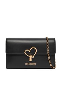 Love Moschino - LOVE MOSCHINO Torebka JC4327PP0NKU0000 Czarny. Kolor: czarny. Materiał: skórzane