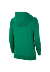 Nike - Damska Bluza Z Kapturem Park 20 Raglan. Typ kołnierza: kaptur. Kolor: zielony. Długość rękawa: raglanowy rękaw