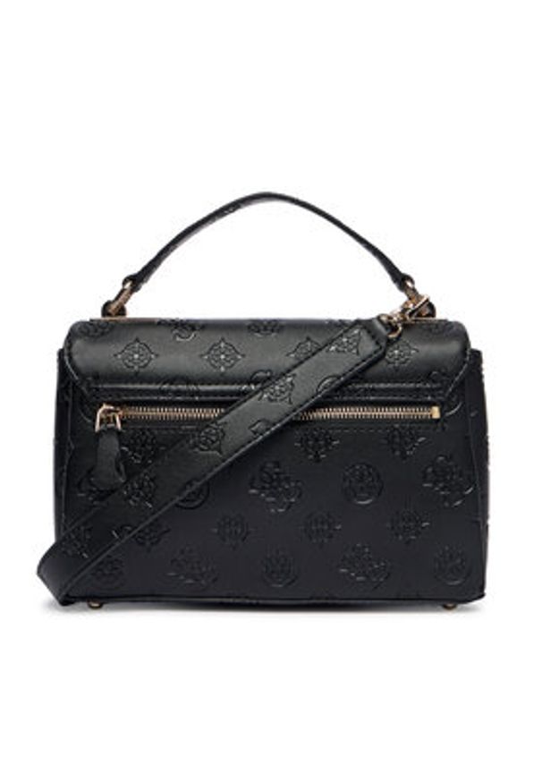 Guess Torebka Tisha HWPD77 64200 Czarny. Kolor: czarny. Materiał: skórzane