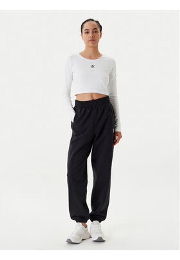 Adidas - adidas Spodnie dresowe Essentials French Terry IW0952 Czarny Loose Fit. Kolor: czarny. Materiał: bawełna