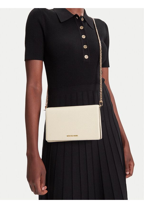 MICHAEL Michael Kors Torebka 32T4GJ6C2L Beżowy. Kolor: beżowy. Materiał: skórzane