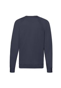 FRUIT OF THE LOOM - Lekka Raglanowa Bluza Unisex Dla Dorosłych. Kolor: niebieski. Długość rękawa: raglanowy rękaw