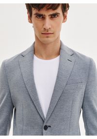 Pako Lorente - PAKO LORENTE - Niebieska marynarka z dzianiny. Kolor: niebieski. Materiał: dzianina. Sezon: wiosna #9