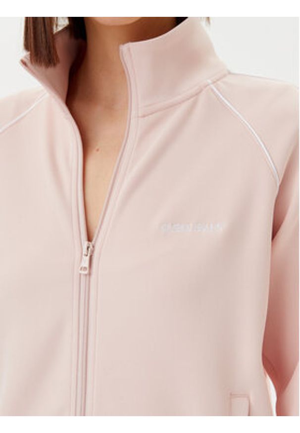 Guess Jeans Bluza W5GQ38 KB212 Różowy Regular Fit. Kolor: różowy. Materiał: syntetyk