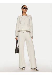 Liu Jo Sweter TF4173 MS55L C3447 Biały Regular Fit. Kolor: biały. Materiał: wełna, syntetyk #2