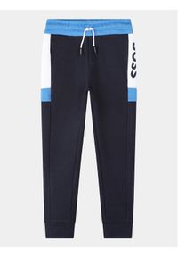 BOSS - Boss Spodnie dresowe J24861 D Granatowy Regular Fit. Kolor: niebieski. Materiał: bawełna #1