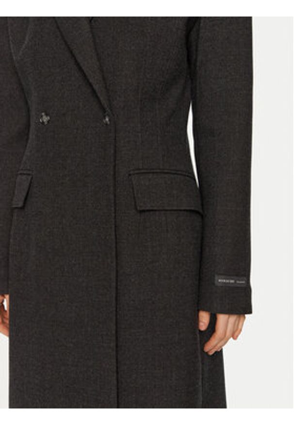 Herskind Płaszcz wełniany Ultra De Lux 5379174 Szary Regular Fit. Kolor: szary. Materiał: wełna