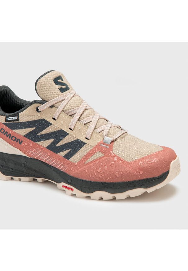 salomon - Buty turystyczne damskie Salomon Saliba. Kolor: szary, wielokolorowy, pomarańczowy. Styl: sportowy