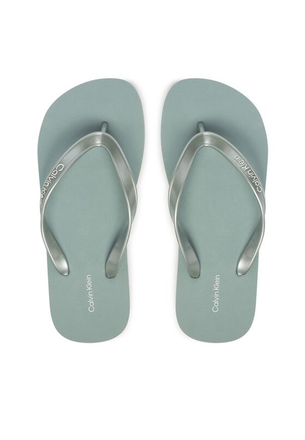 Calvin Klein Japonki Arwa HW0HW02956 Zielony. Kolor: zielony. Materiał: syntetyk