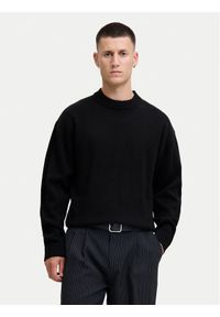 Jack & Jones - Jack&Jones Sweter Urban 12278942 Czarny Relaxed Fit. Kolor: czarny. Materiał: bawełna