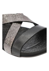 Czarne Sandały Armodo Modne Obuwie Damskie. Okazja: na co dzień, na spacer. Kolor: czarny. Materiał: skóra. Styl: casual #4