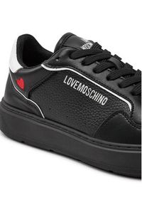 Love Moschino - LOVE MOSCHINO Sneakersy JA15144G1LJC100A Czarny. Kolor: czarny. Materiał: skóra