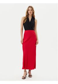 ViCOLO Spódnica maxi Gonna TD0472 Czerwony Slim Fit. Kolor: czerwony. Materiał: wiskoza #5
