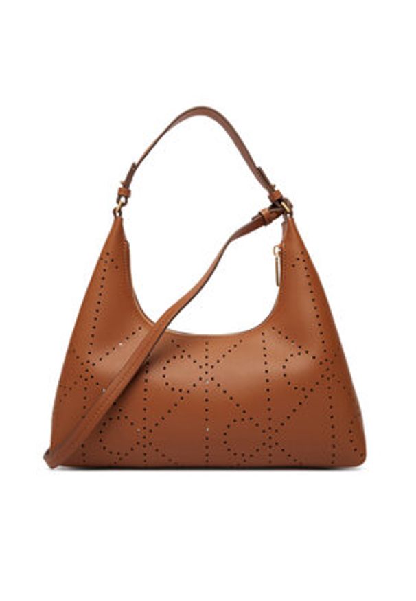 Calvin Klein Torebka Emblem Aop Perfor Lthr Bag LV04F3367G Brązowy. Kolor: brązowy. Materiał: skórzane