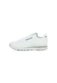 Buty do chodzenia męskie Reebok CL Lthr. Zapięcie: sznurówki. Kolor: szary, biały, wielokolorowy. Materiał: materiał, syntetyk, tkanina, skóra. Szerokość cholewki: normalna. Sport: turystyka piesza