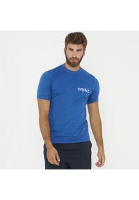 LEGEA - Koszulka Legea Savage Dorosłych. Kolor: niebieski. Materiał: bawełna. Wzór: nadruk. Sport: fitness #1