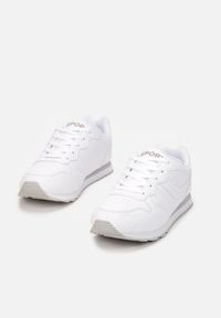 Born2be - Białe Buty Sportowe Laodosa. Okazja: na co dzień. Wysokość cholewki: przed kostkę. Kolor: biały. Materiał: materiał. Szerokość cholewki: normalna. Wzór: aplikacja, napisy, haft #4