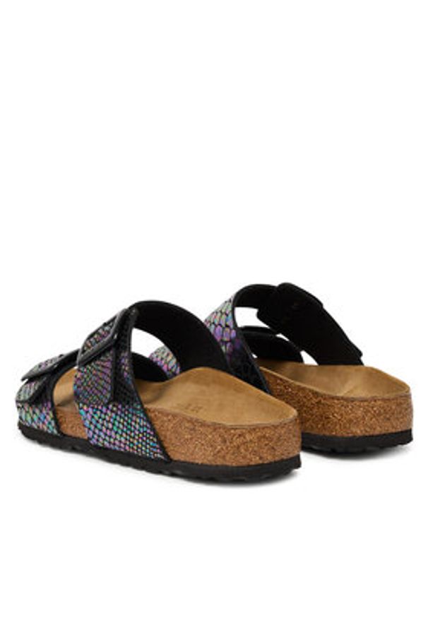 Birkenstock Klapki Sydney Cushion Buckle 1030932 Kolorowy. Materiał: skóra. Wzór: kolorowy