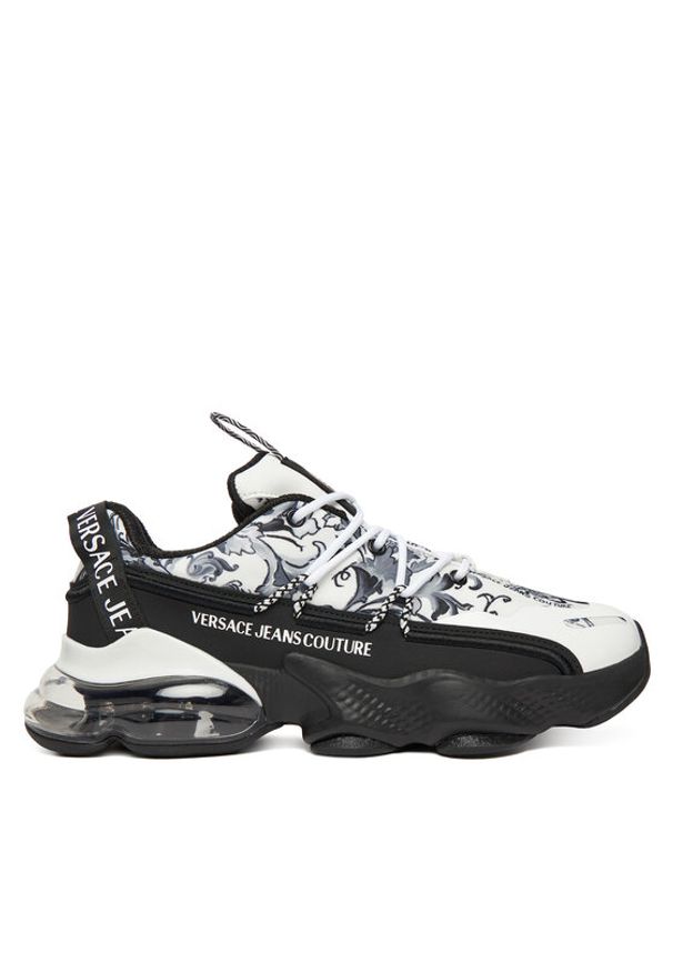 Versace Jeans Couture Sneakersy 79YA3SU2 Szary. Kolor: szary. Materiał: materiał