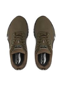 skechers - Skechers Trekkingi Recon 237333/OLBK Khaki. Kolor: brązowy. Materiał: skóra. Sport: turystyka piesza #5