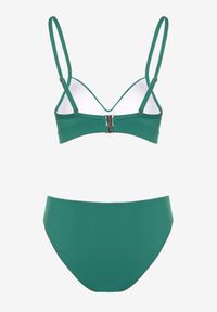 Born2be - Zielone Bikini Dwuczęściowe Majtki Figi i Biustonosz z Wycięciem Belubia. Kolor: zielony #3
